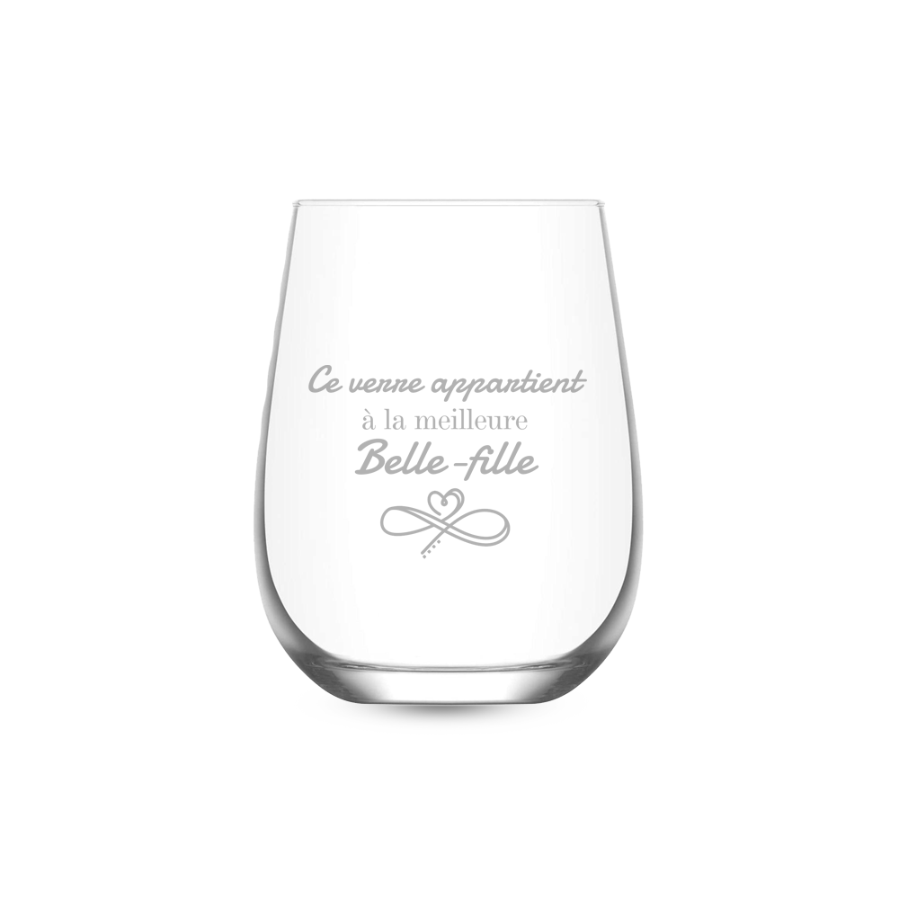 Verre gravé - Meilleure Belle-fille