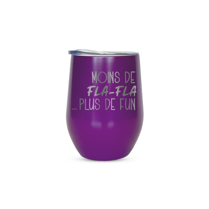 Verre gravé - Moins de fla-fla... plus de fun