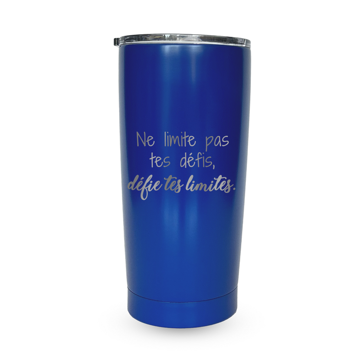 Verre gravé - Ne limite pas tes défis, défie tes limites