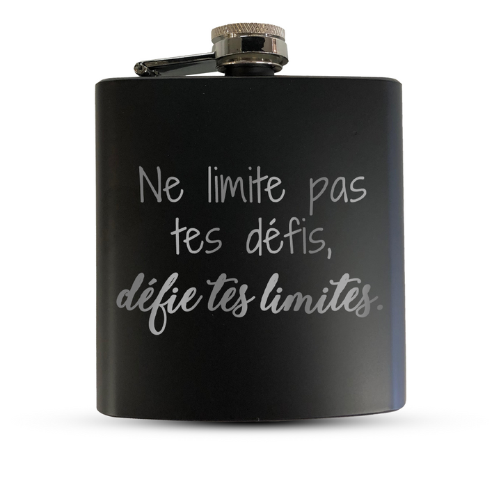Verre gravé - Ne limite pas tes défis, défie tes limites