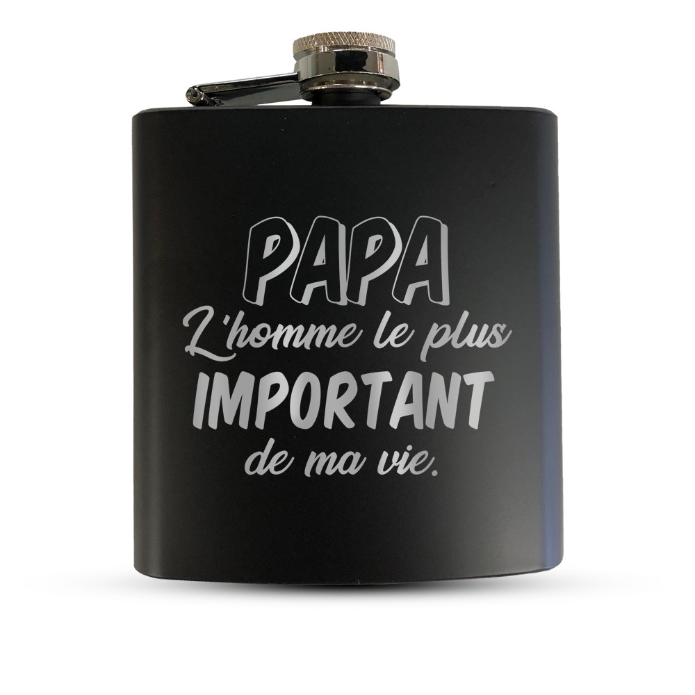 Verre gravé - PAPA l'homme le plus important de ma vie