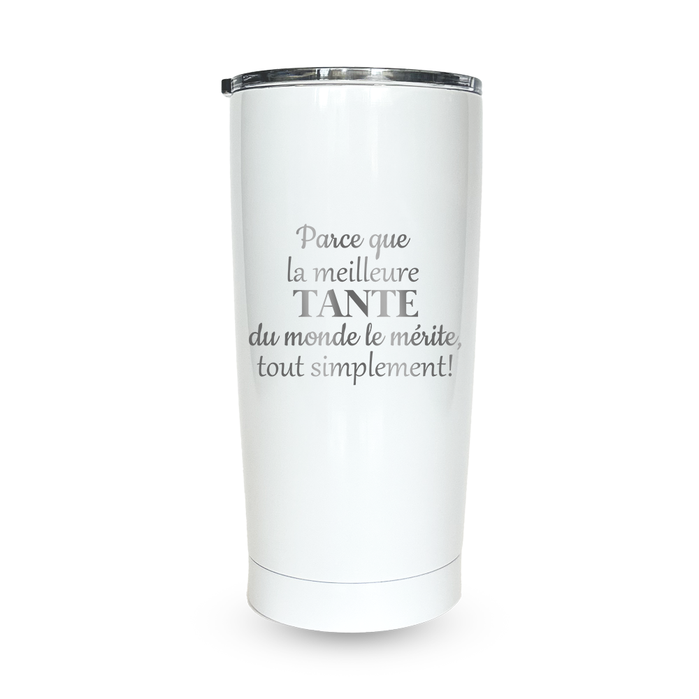 Verre gravé - Parce que la meilleure tante