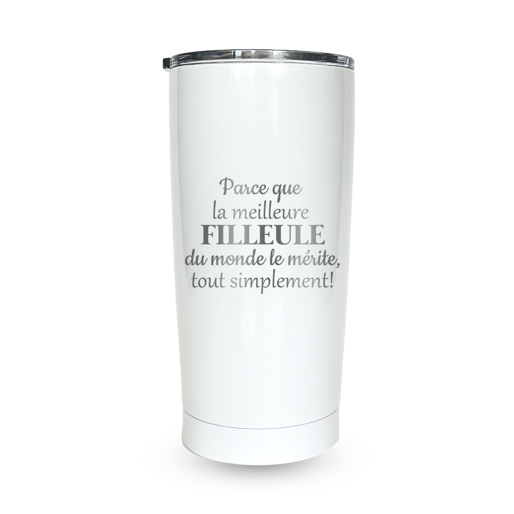Verre gravé - Parce que la meilleure Filleule