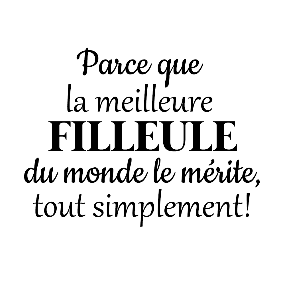 Verre gravé - Parce que la meilleure Filleule