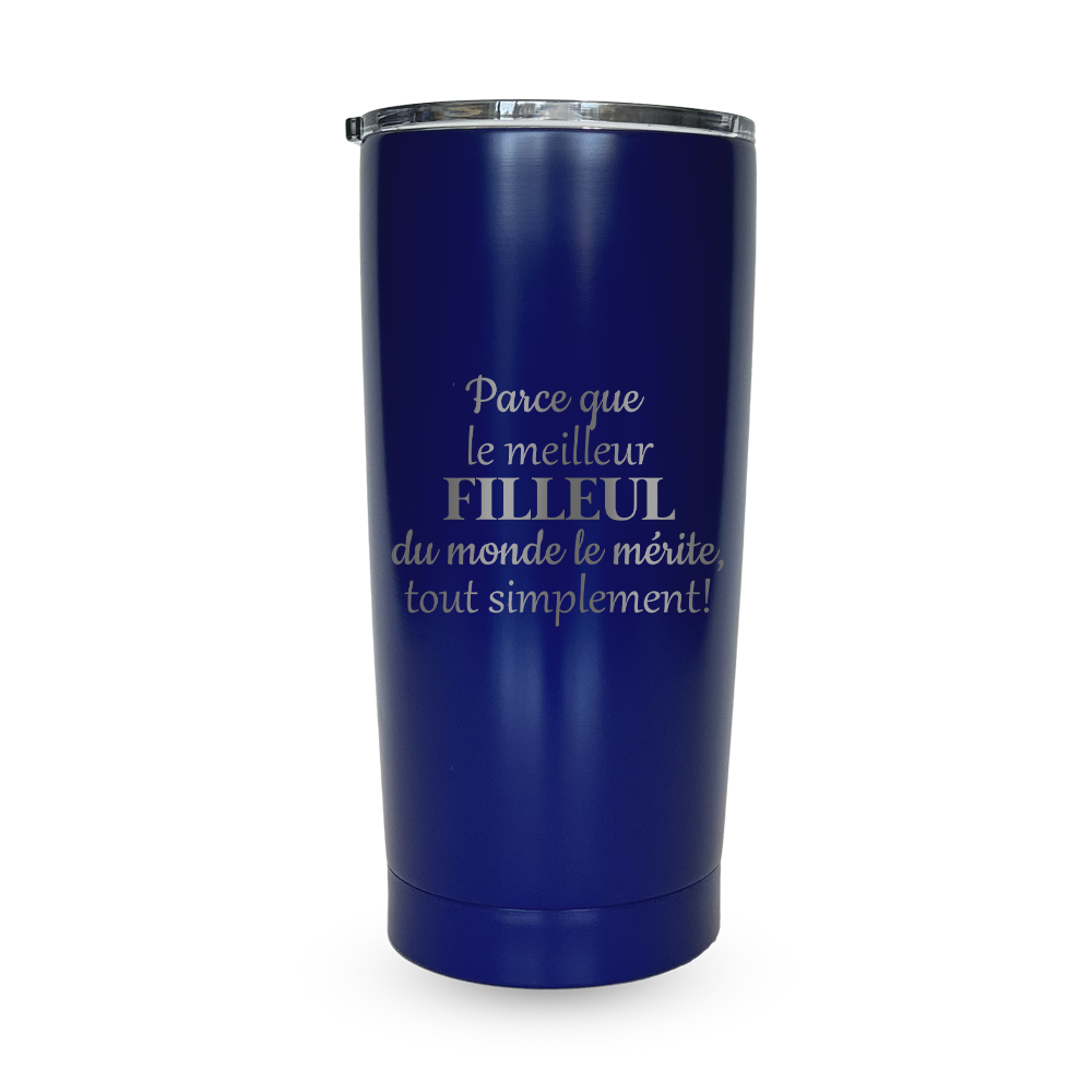 Verre gravé - Parce que le meilleur Filleul