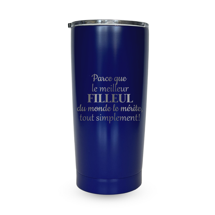 Verre gravé - Parce que le meilleur Filleul