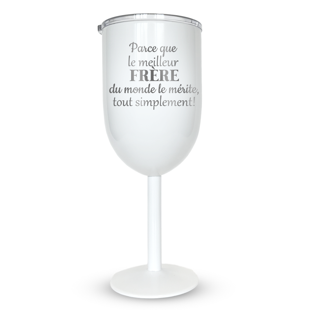 Verre gravé - Parce que le meilleur frère