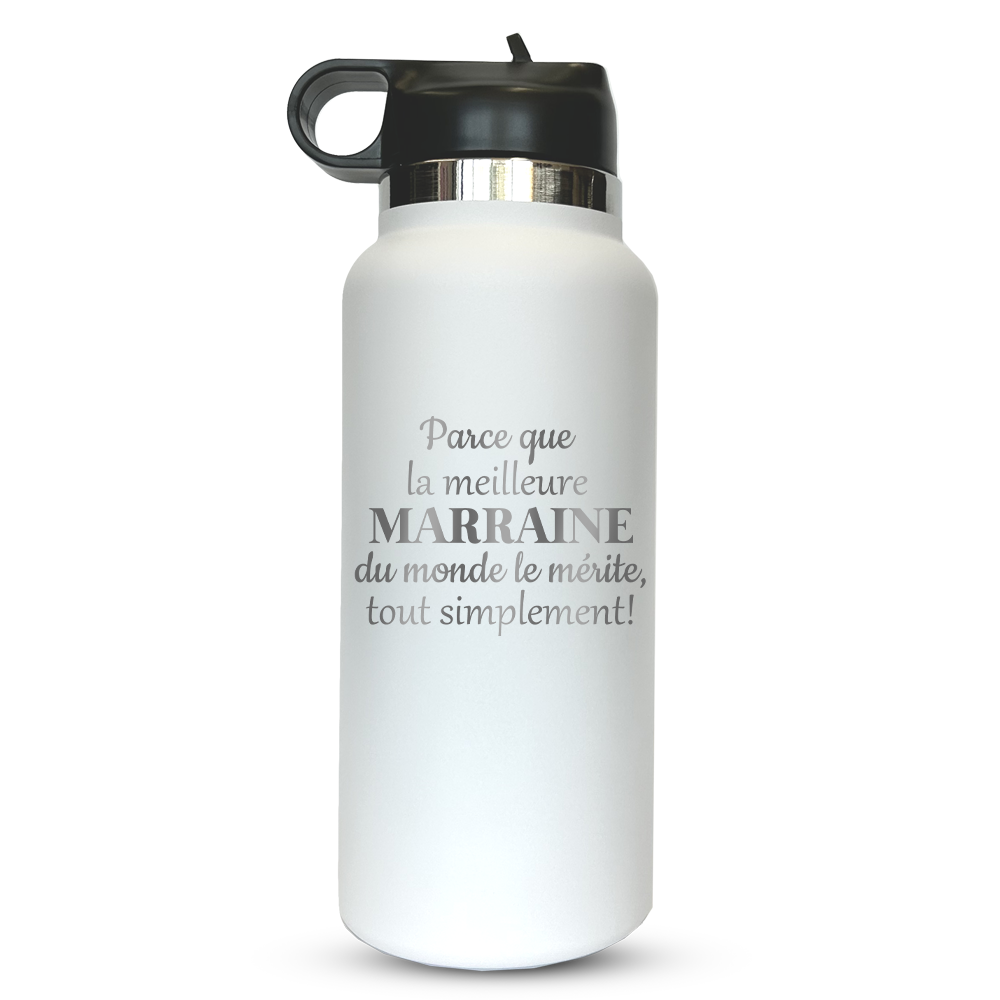 Verre gravé - Parce que la meilleure Marraine