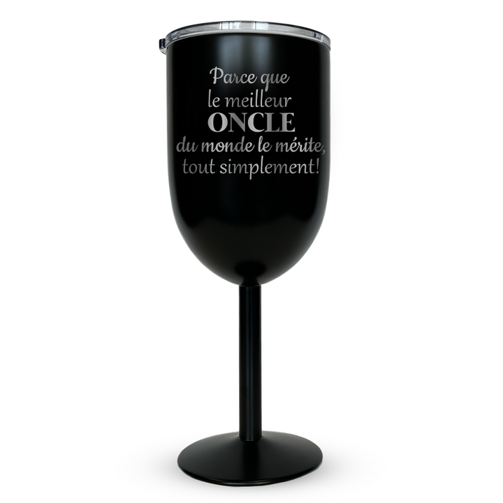 Verre gravé - Parce que le meilleur oncle