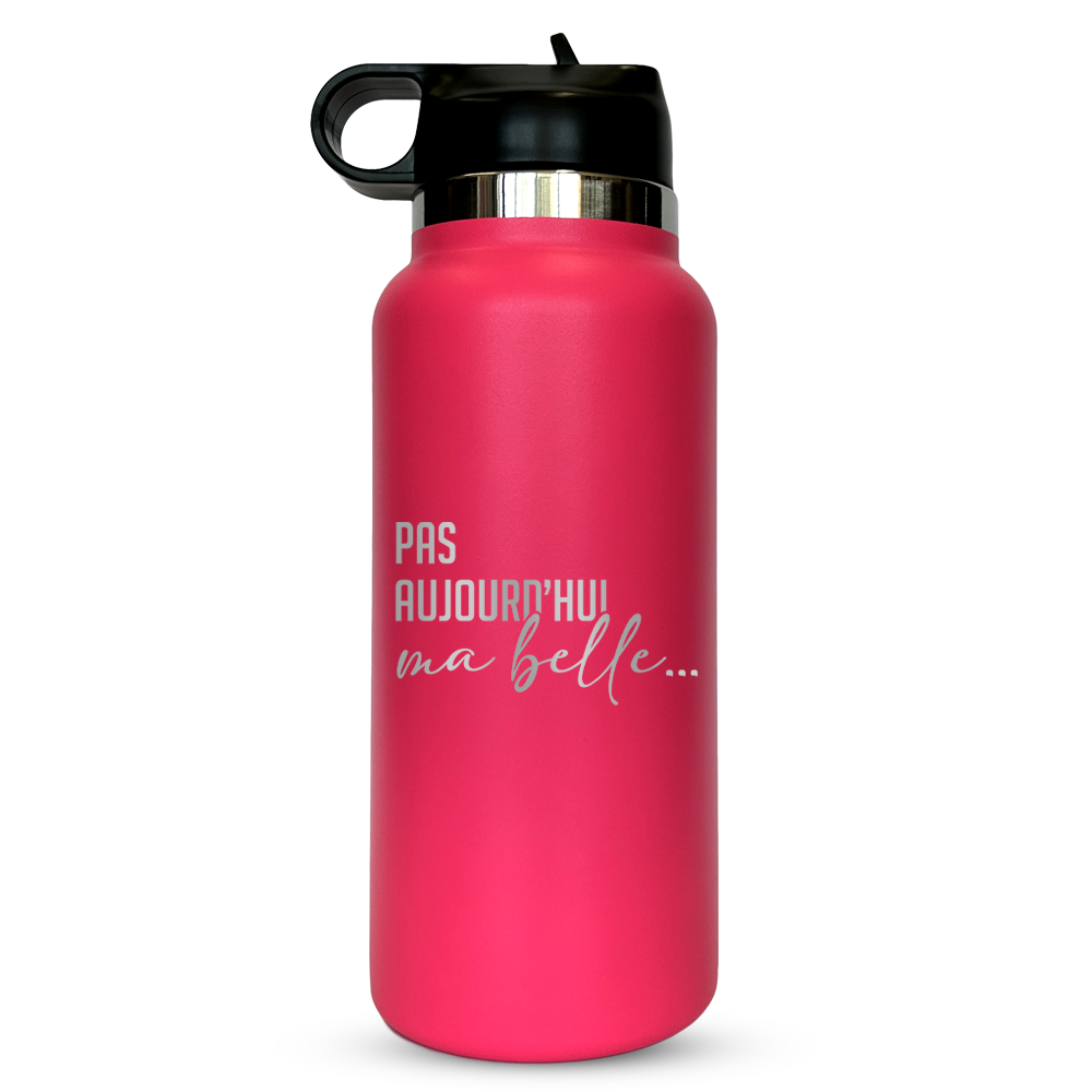 Verre gravé - Pas aujourd'hui ma belle...