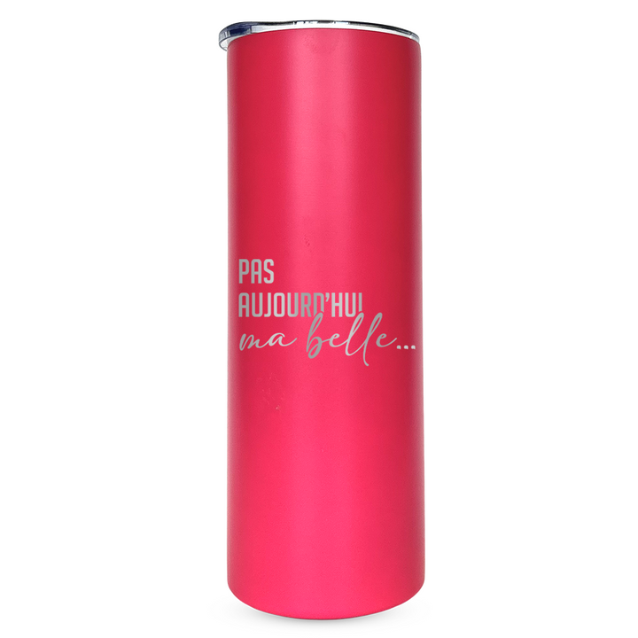 Verre gravé - Pas aujourd'hui ma belle...