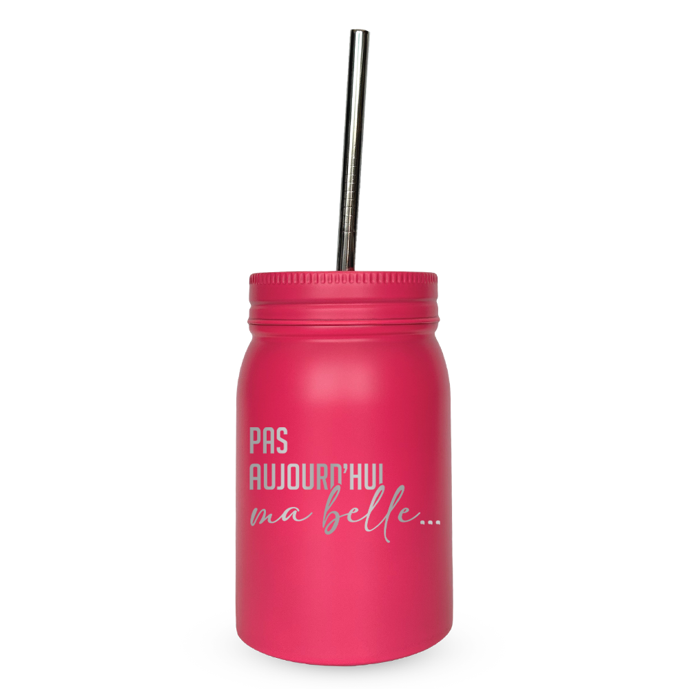 Verre gravé - Pas aujourd'hui ma belle...