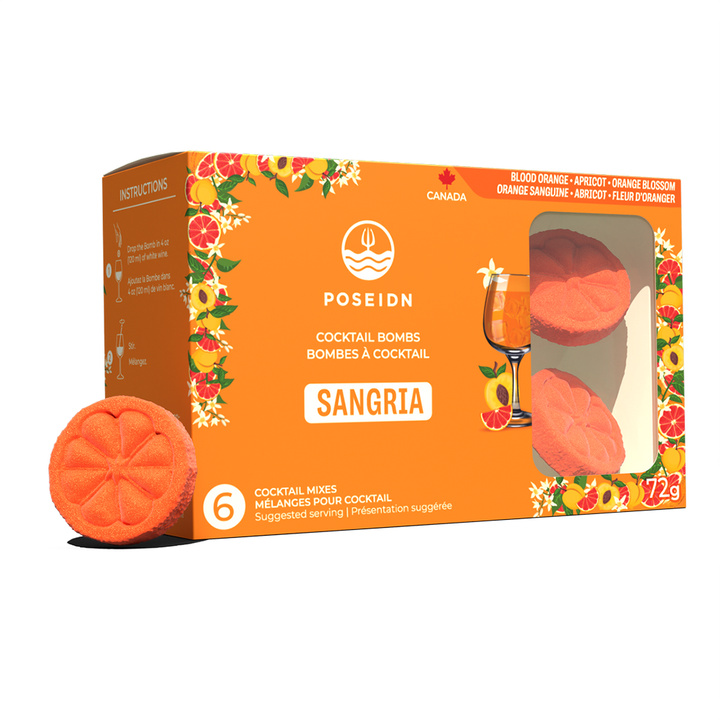 Bombe Sangria | Orange Sanguine, Abricot et Fleur d'Oranger - Poseidn