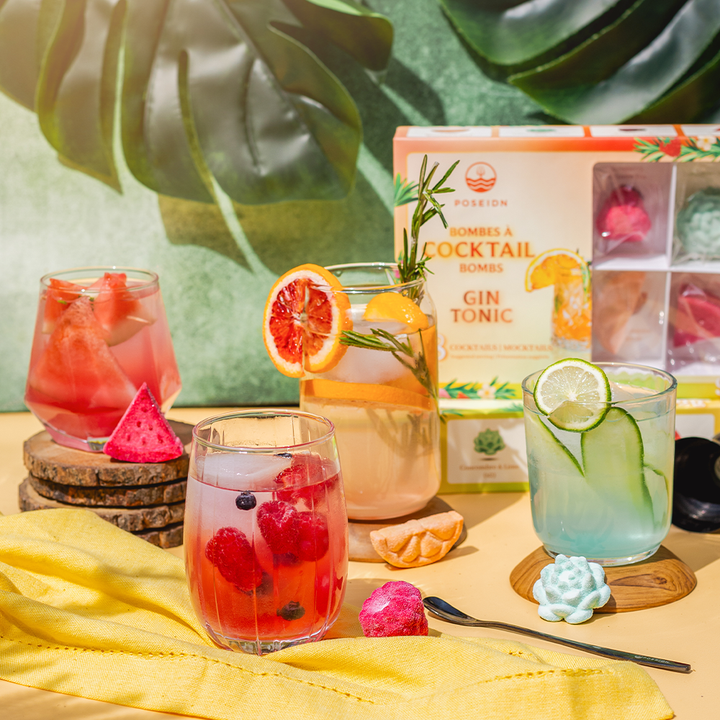Coffret Variété de Gins Tonics/Mocktails - Poseidn