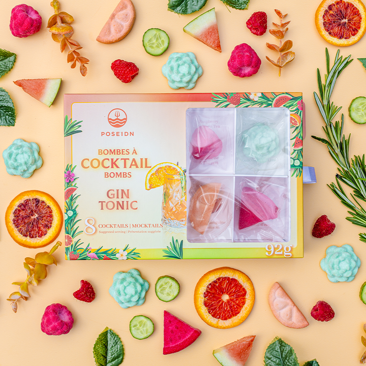 Coffret Variété de Gins Tonics/Mocktails - Poseidn