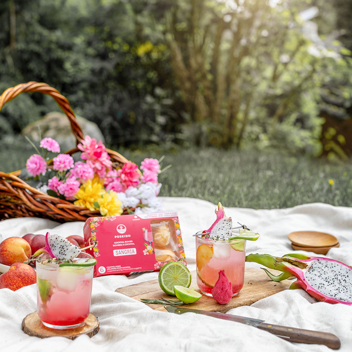 Bombe Sangria | Fruit du dragon, pêche et fleur de cerisier - Poseidn