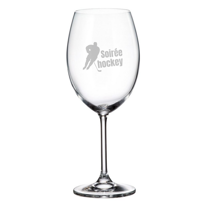 Verre Gravé - Soirée Hockey