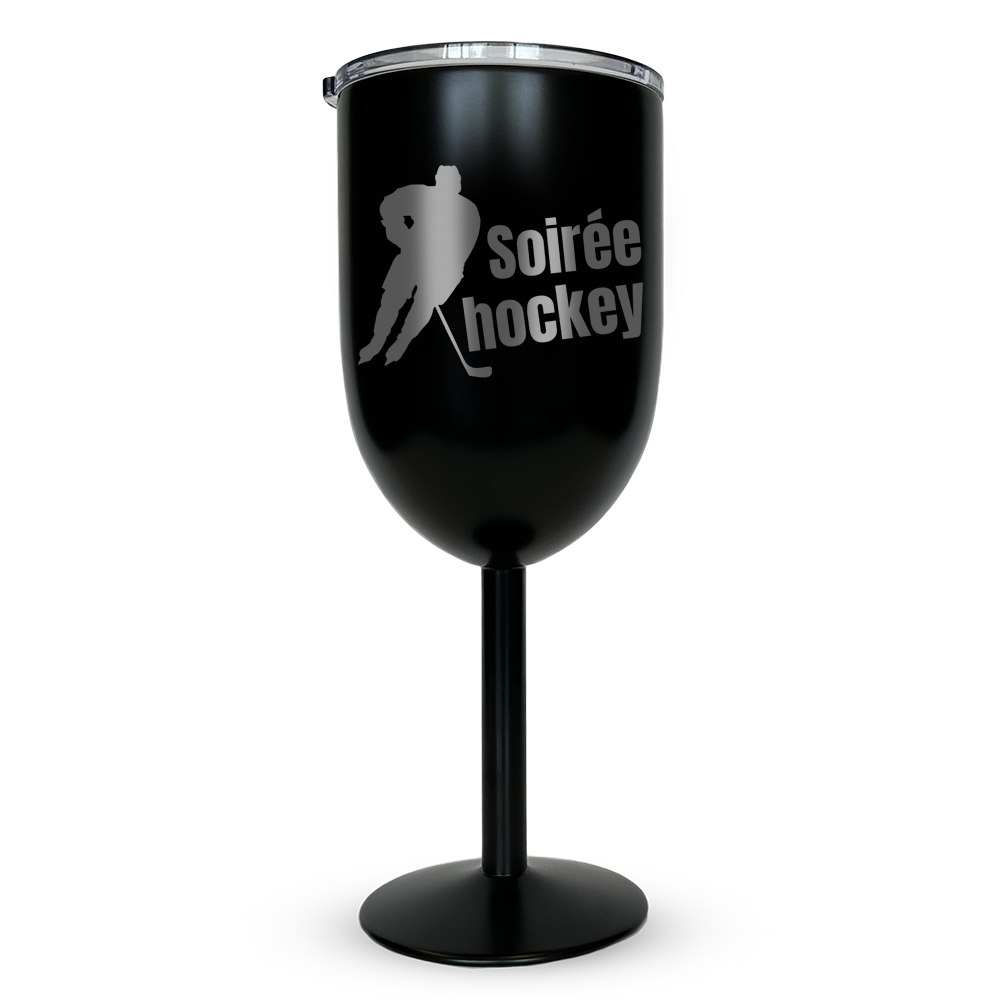 Verre Gravé - Soirée Hockey
