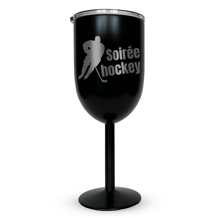 Verre Gravé - Soirée Hockey