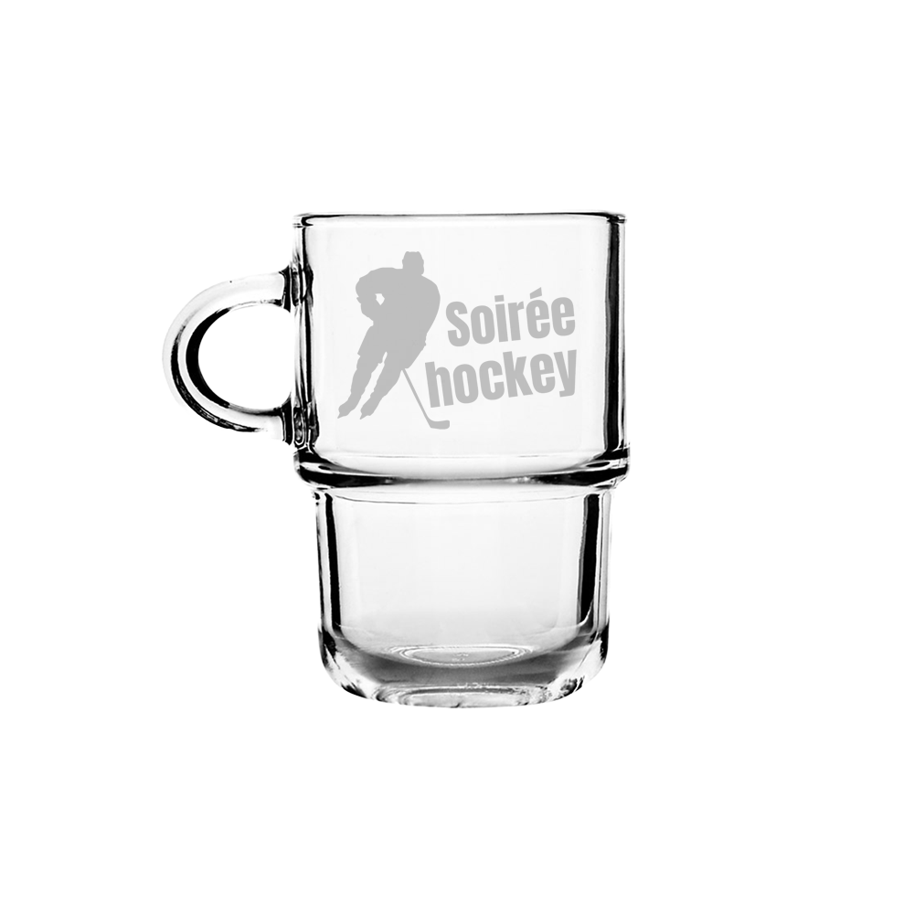 Verre Gravé - Soirée Hockey