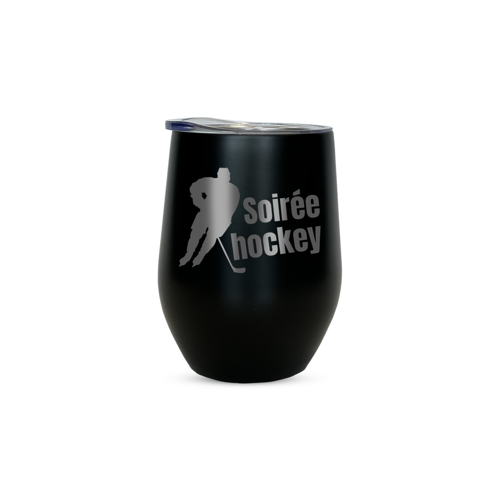 Verre Gravé - Soirée Hockey