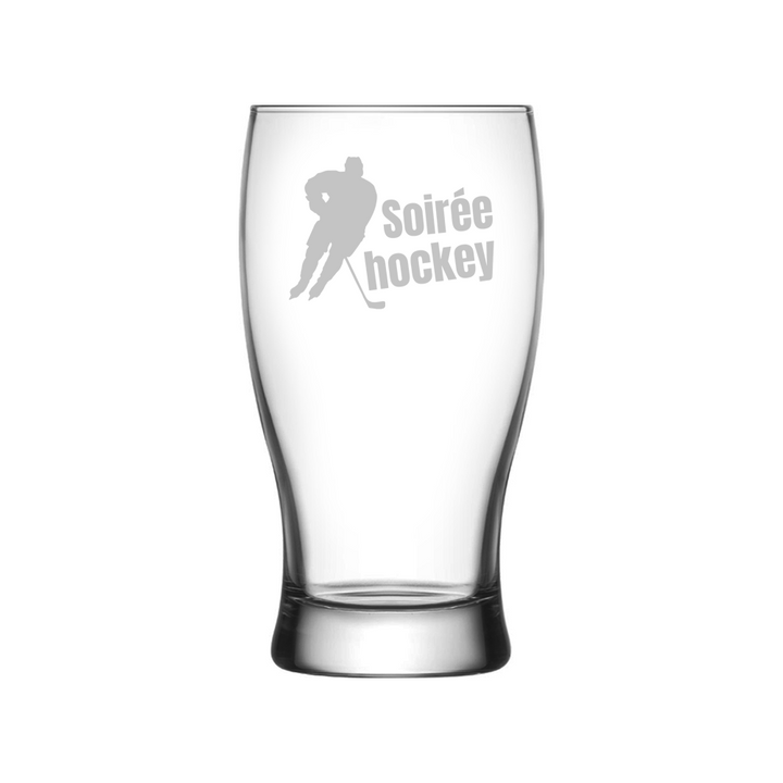 Verre Gravé - Soirée Hockey
