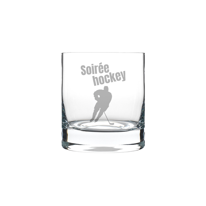 Verre Gravé - Soirée Hockey