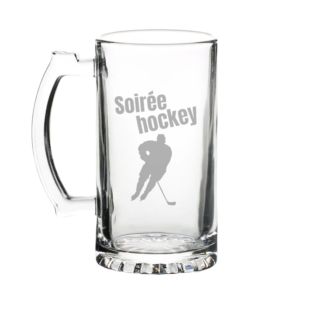 Verre Gravé - Soirée Hockey