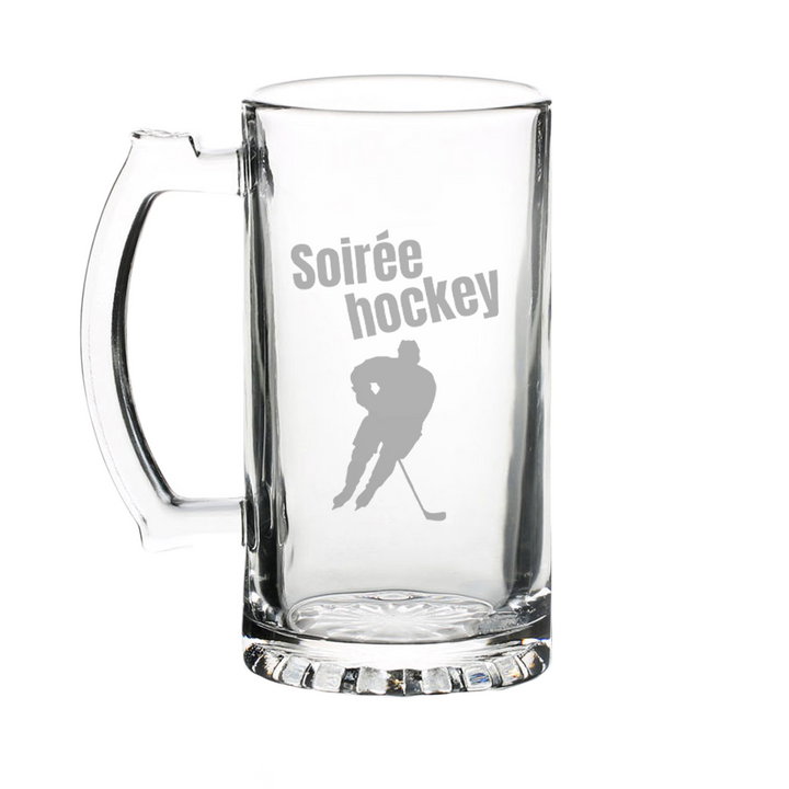 Verre Gravé - Soirée Hockey