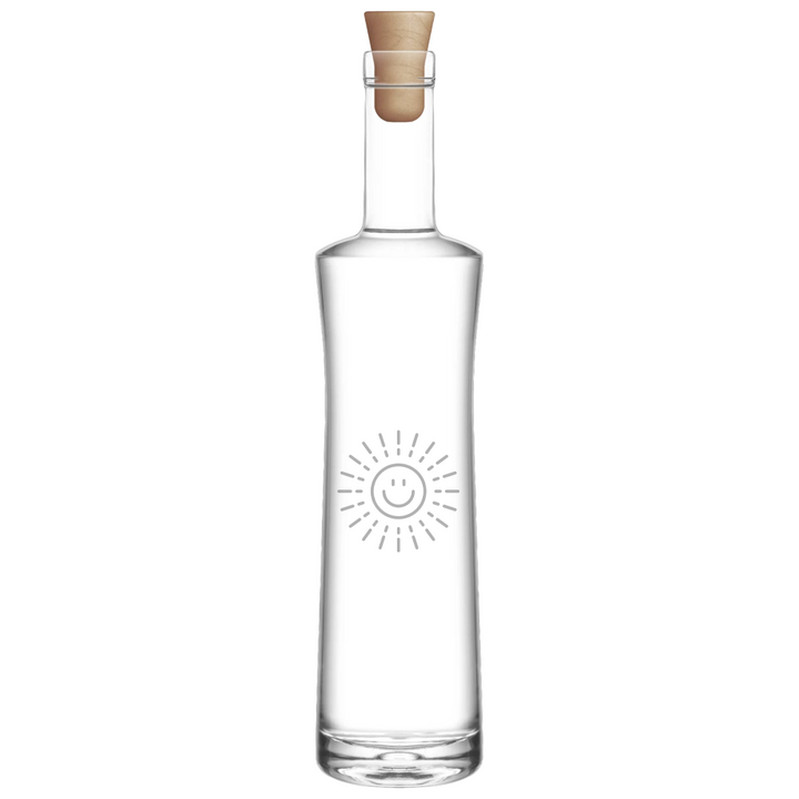 Verre gravé - Soleil Souriant