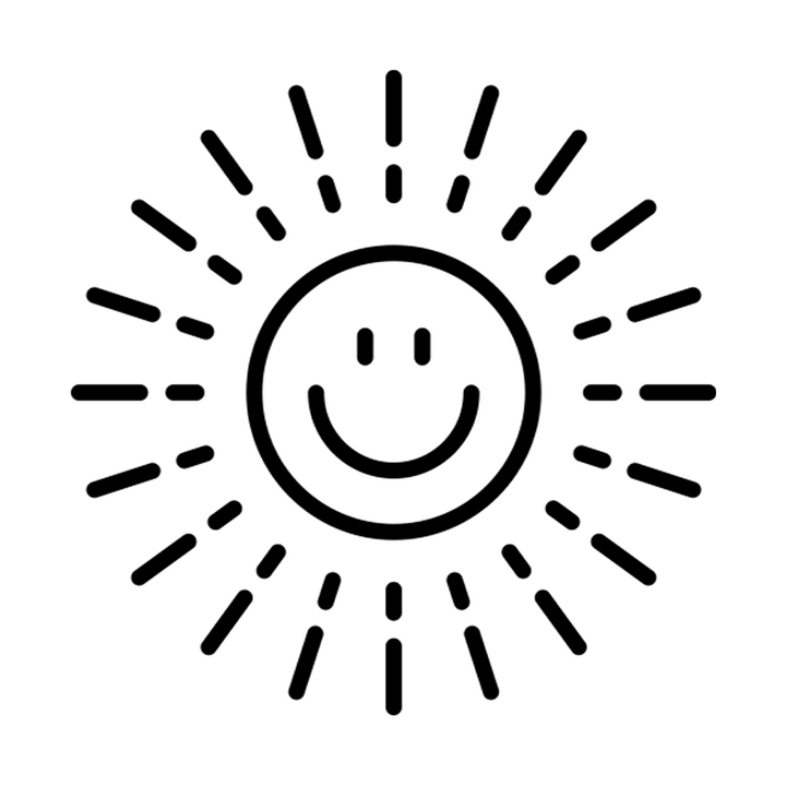 Verre gravé - Soleil Souriant