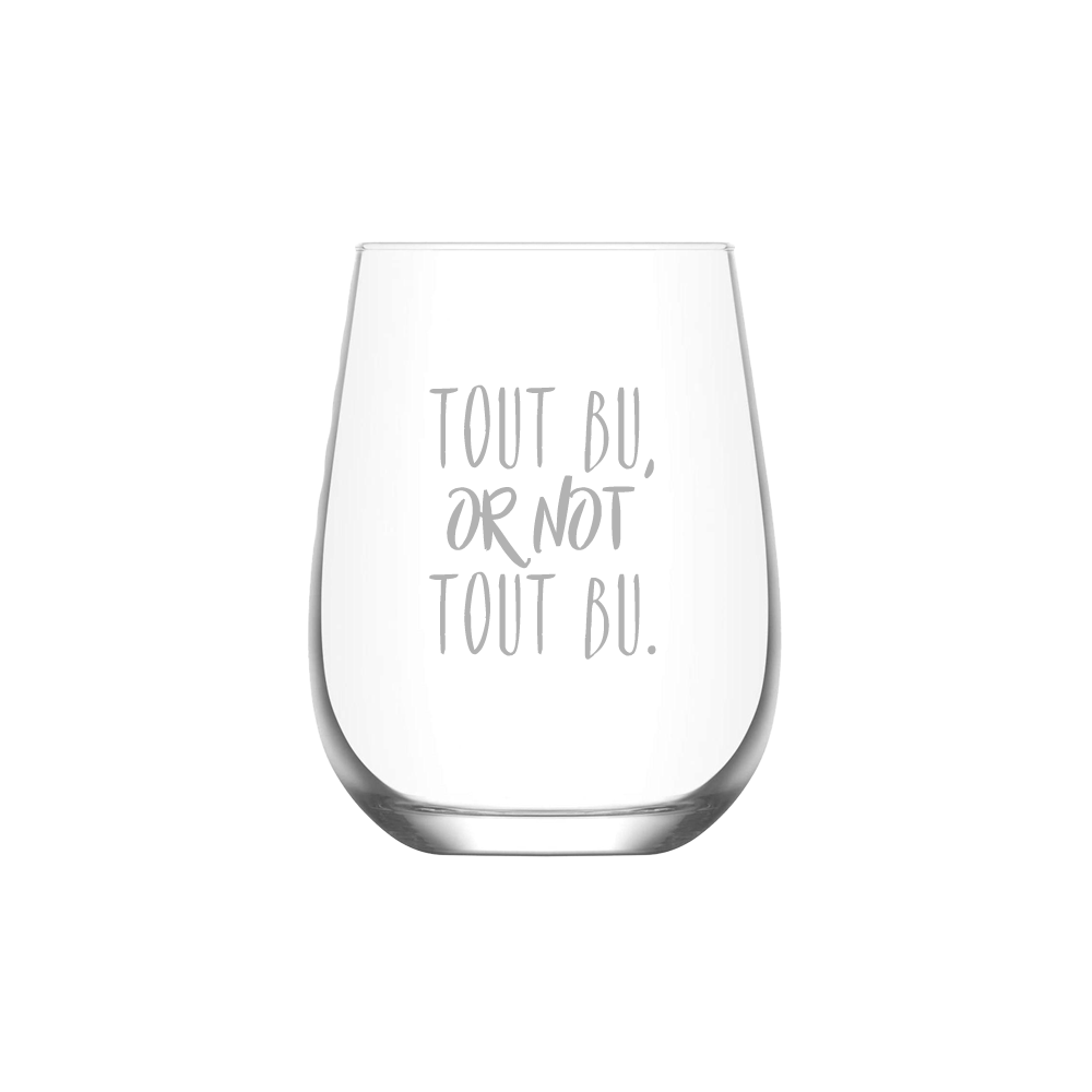 Verre gravé - Tout bu, or not tout bu