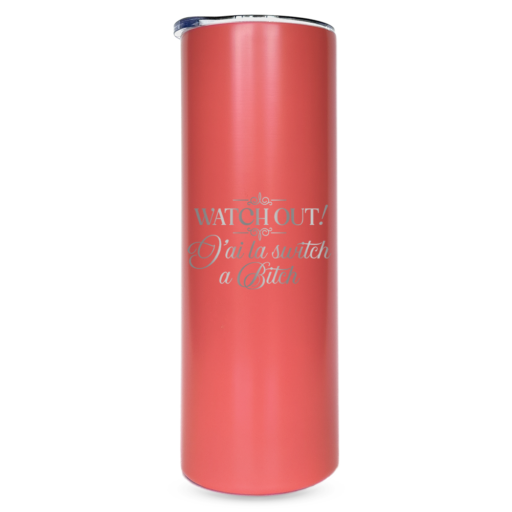 Verre gravé - J'ai la switch a Bitch
