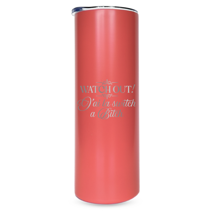 Verre gravé - J'ai la switch a Bitch