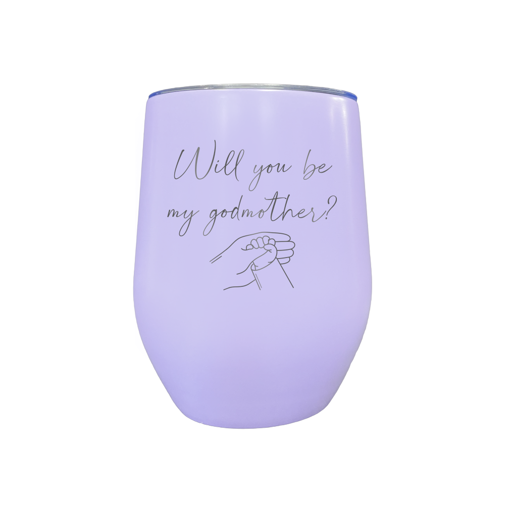 Verre gravé - Will you be my godmother?