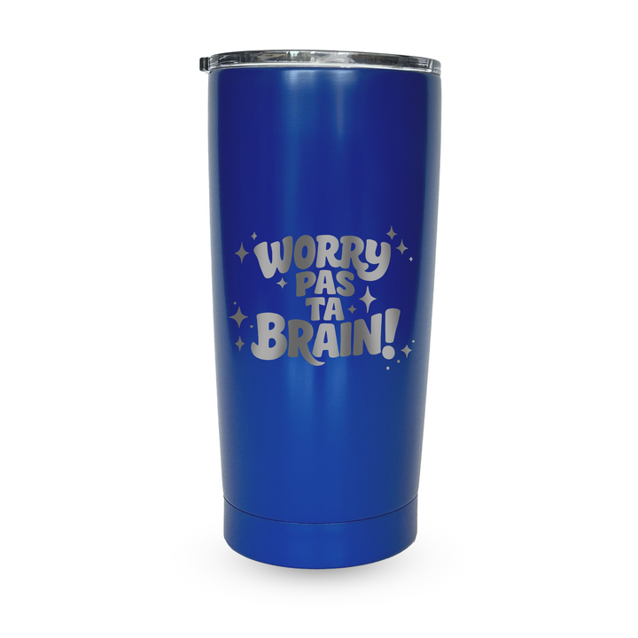 Verre gravé - Worry pas ta brain!