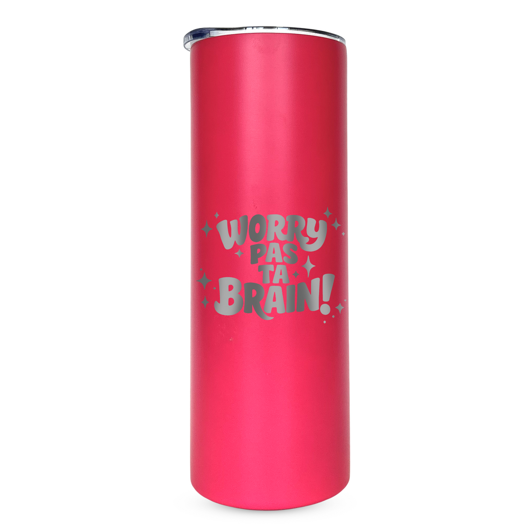 Verre gravé - Worry pas ta brain!