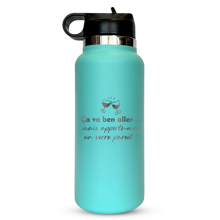 Verre gravé  - Ça va ben aller... mais apporte-moi un verre pareil!