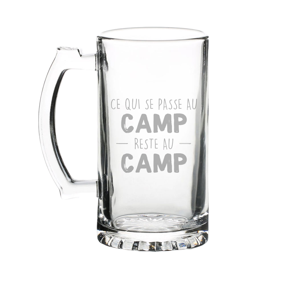 Verre gravé - Ce qui se passe au CAMP