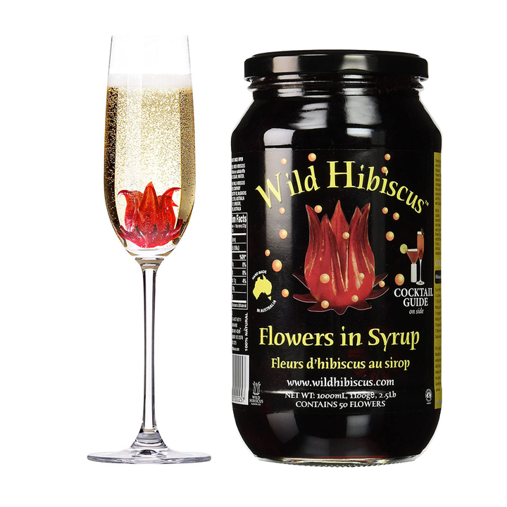 Fleurs D'Hibiscus dans le Sirop (50 fleurs)