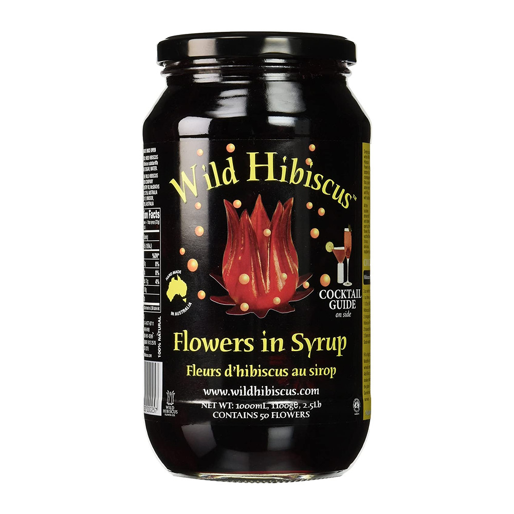 Fleurs D'Hibiscus dans le Sirop (50 fleurs)