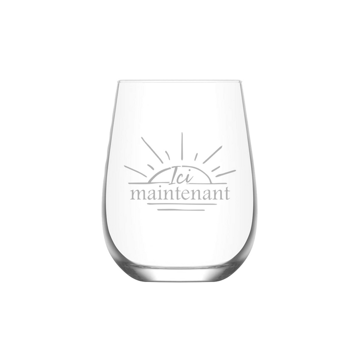 Verre gravé - Ici maintenant