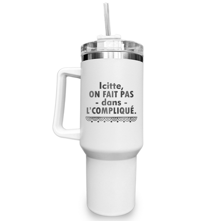 Verre gravé - Icitte, on fait pas dans l'compliqué