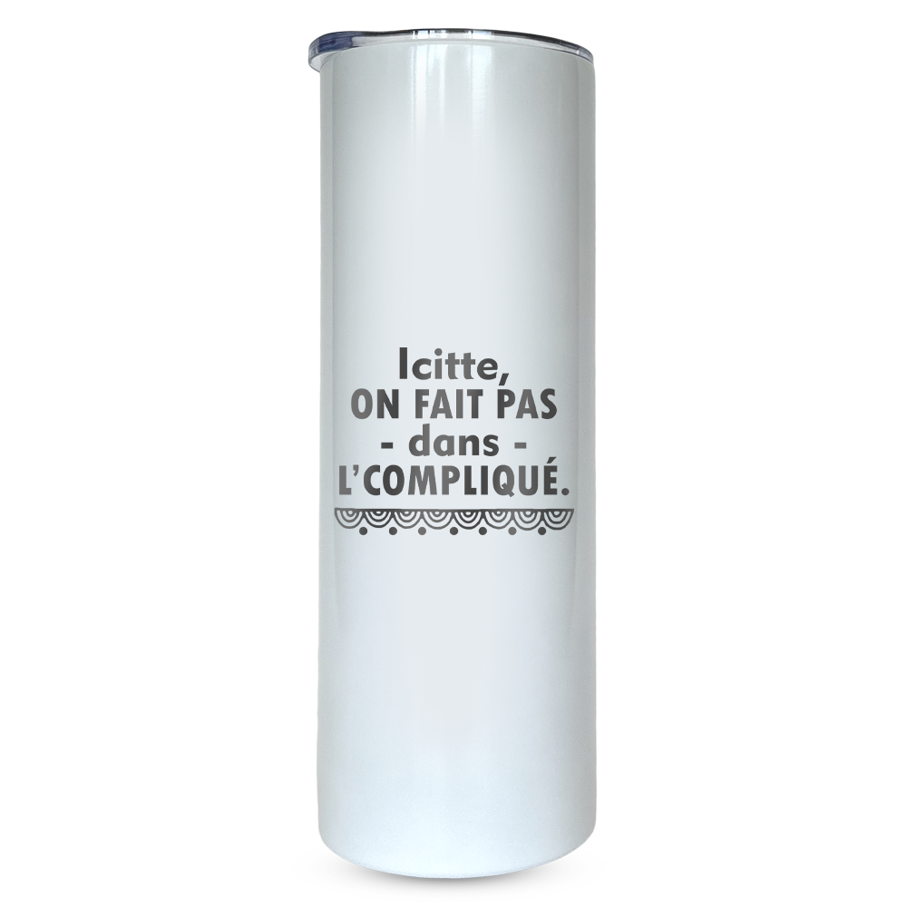 Verre gravé - Icitte, on fait pas dans l'compliqué