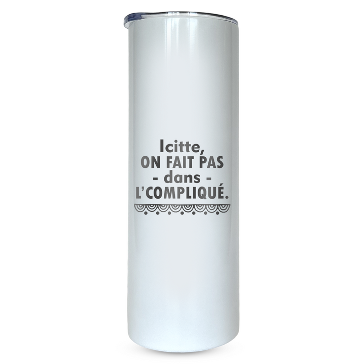 Verre gravé - Icitte, on fait pas dans l'compliqué