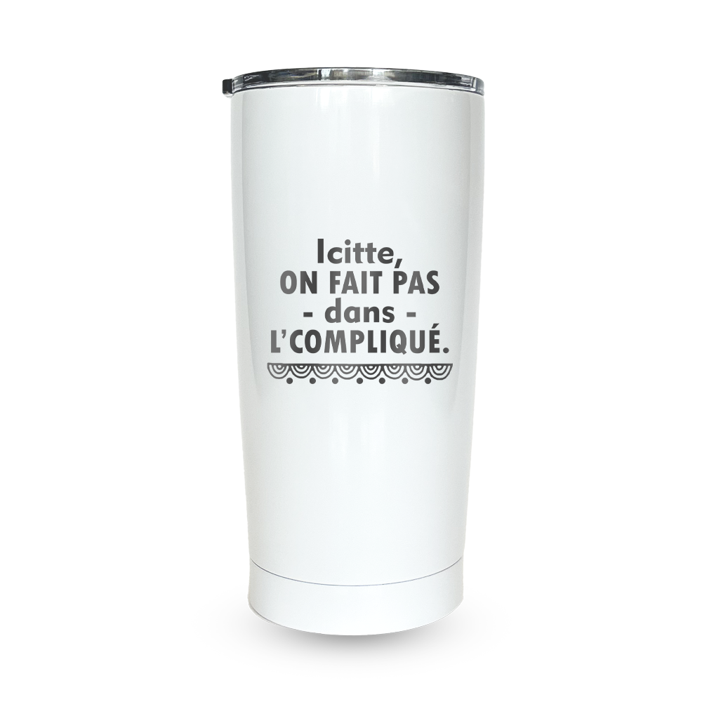 Verre gravé - Icitte, on fait pas dans l'compliqué