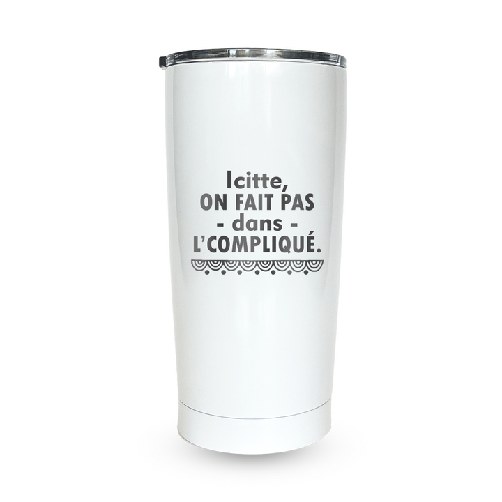 Verre gravé - Icitte, on fait pas dans l'compliqué