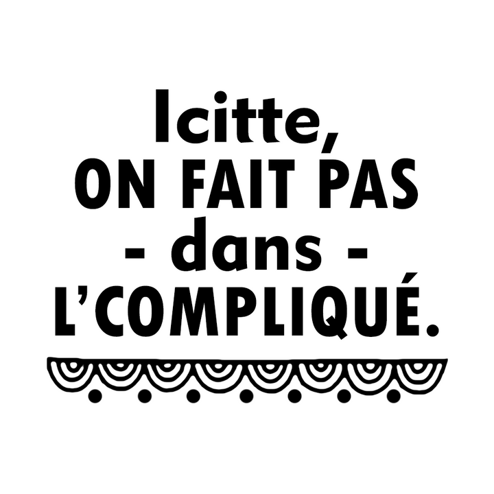 Verre gravé - Icitte, on fait pas dans l'compliqué