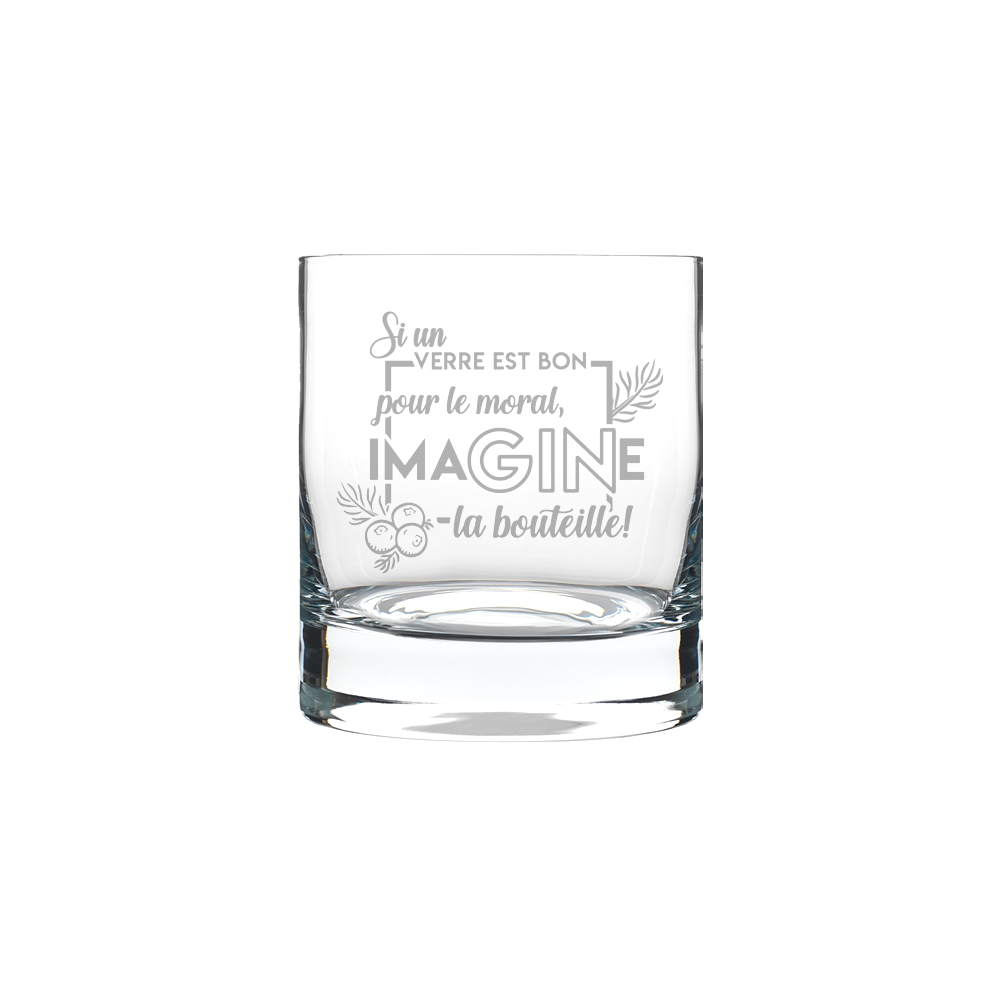 Verre old fashioned gravé - ImaGINe la bouteille