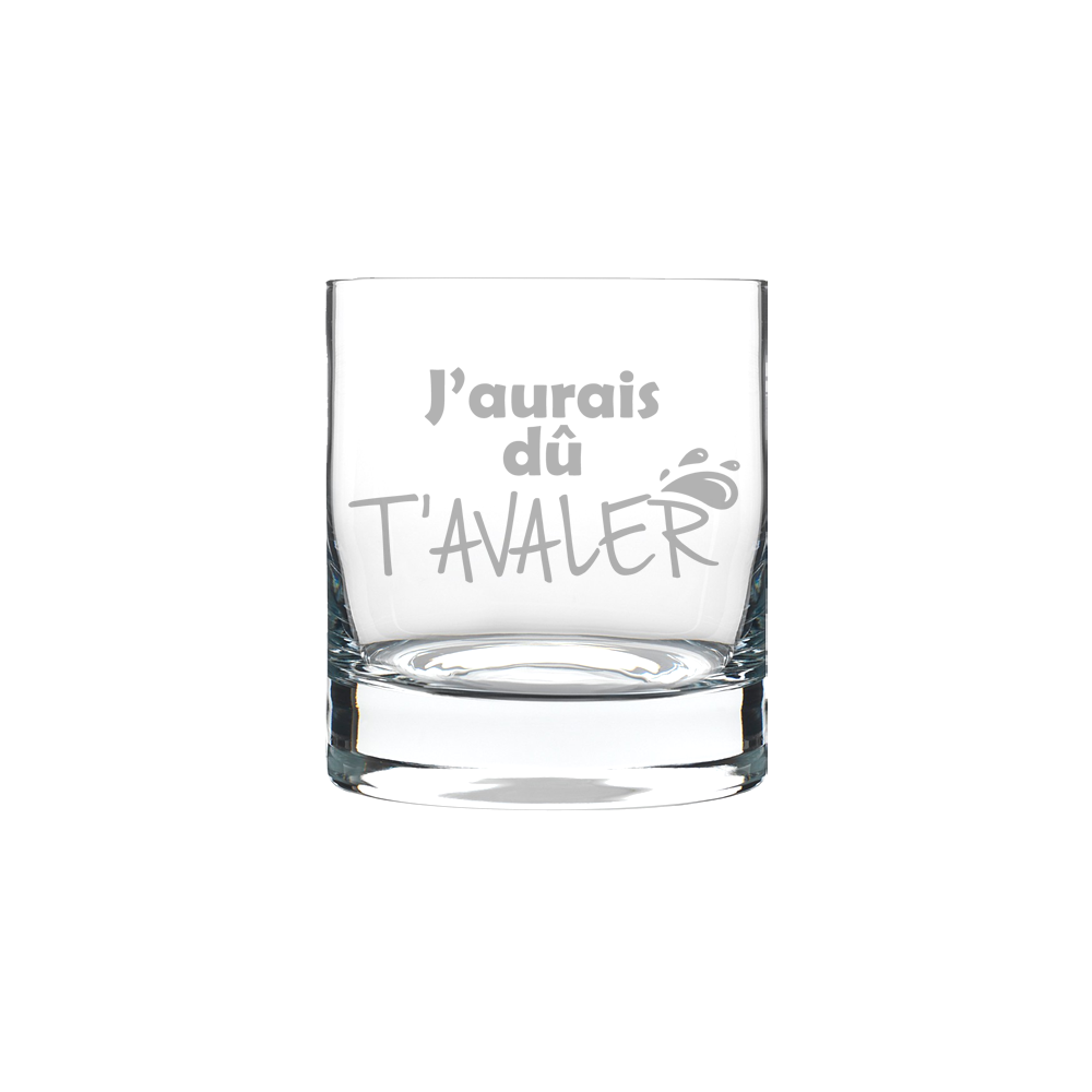 Verre gravé - J'aurais dû t'avaler